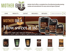 Tablet Screenshot of mother-earthproducts.com